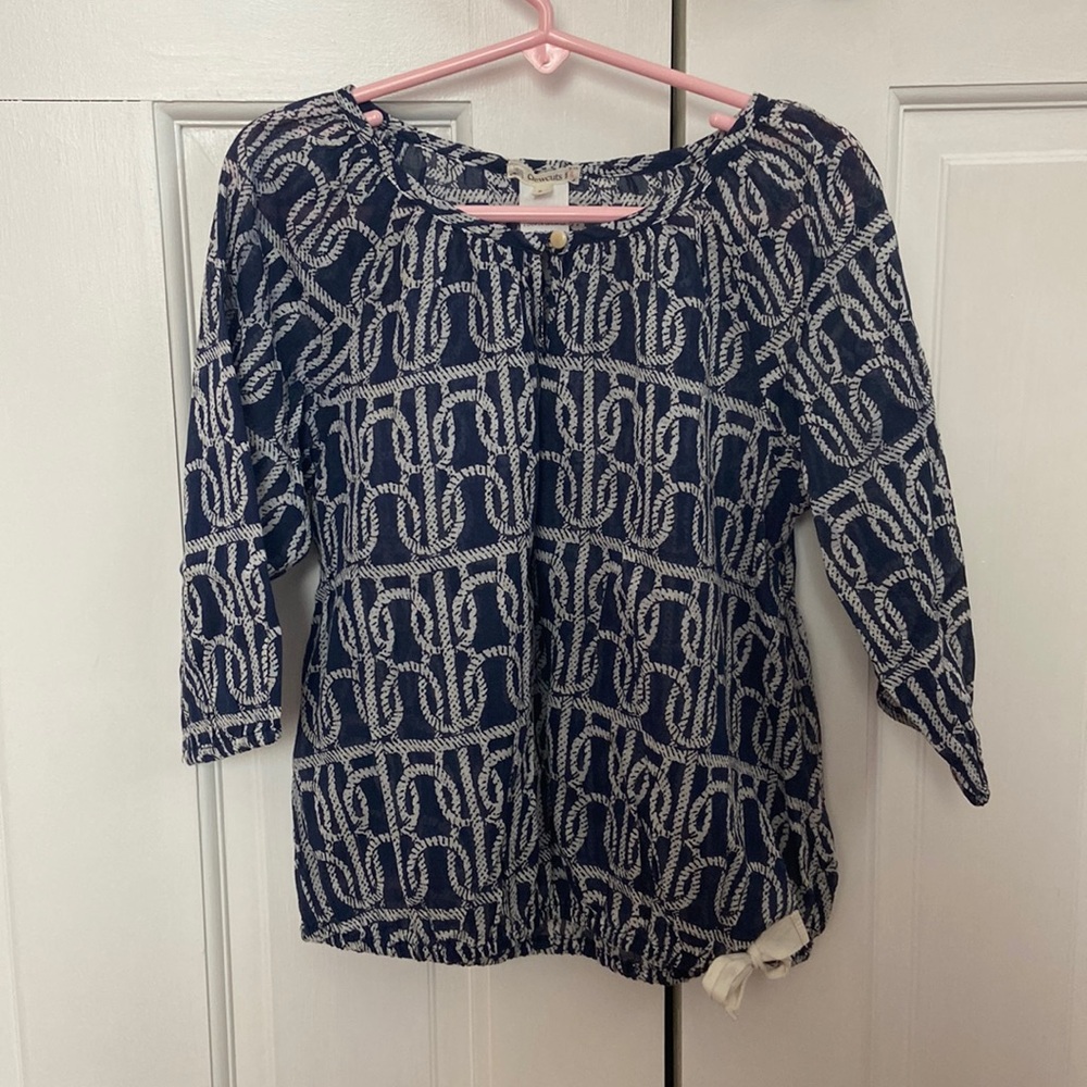 Crewcuts nautical blouse - size 4